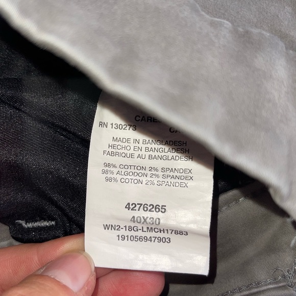 Men’s Buttery Soft Gray Dress Pants - Picture 3 of 3